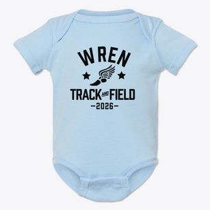 Wren Elementary School Track and Field Baby Onesie