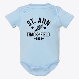 Saint Ann Elementary School Track and Field Baby Onesie