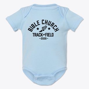 Bible Church Academy Track and Field Baby Onesie
