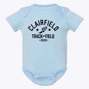 Clairfield Elementary School Track and Field Baby Onesie