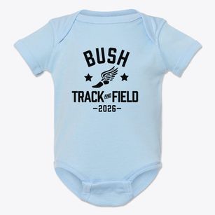 Bush Middle School Track and Field Baby Onesie