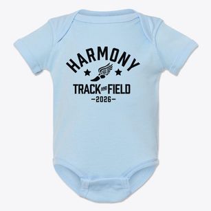 Harmony Elementary School Track and Field Baby Onesie