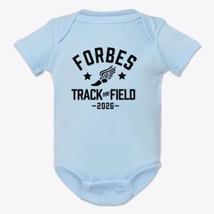 Forbes Elementary School Track and Field Baby Onesie
