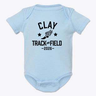 Clay Academy Track and Field Baby Onesie