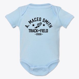 A. Maceo Smith High School Track and Field Baby Onesie