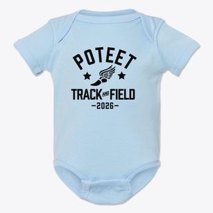 Poteet High School Track and Field Baby Onesie