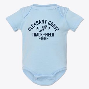 Pleasant Grove High School Track and Field Baby Onesie