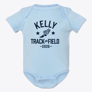 Monsignor Kelly Catholic High School Track and Field Baby Onesie