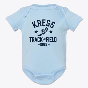 Kress Senior High School Track and Field Baby Onesie