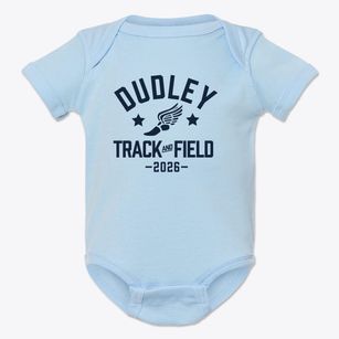 Dudley Elementary School Track and Field Baby Onesie