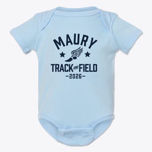 Maury School Track and Field Baby Onesie