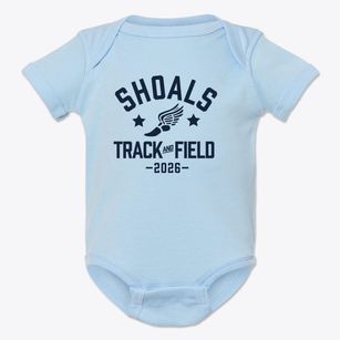 Shoals Elementary School Track and Field Baby Onesie