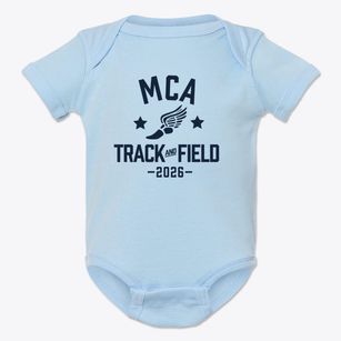 Milwaukee Collegiate Academy Track and Field Baby Onesie