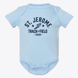 Saint Jerome School Track and Field Baby Onesie