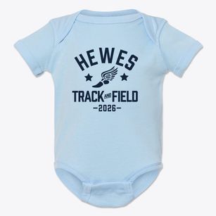 Hewes Middle School Track and Field Baby Onesie