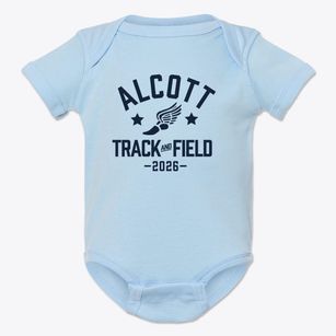 Alcott Elementary School Track and Field Baby Onesie