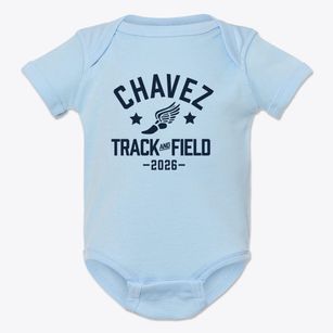 Chavez Elementary School Track and Field Baby Onesie