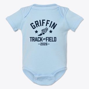 Griffin Elementary School Track and Field Baby Onesie