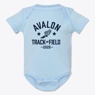 Avalon Elementary School Track and Field Baby Onesie