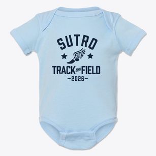 Sutro Elementary School Track and Field Baby Onesie