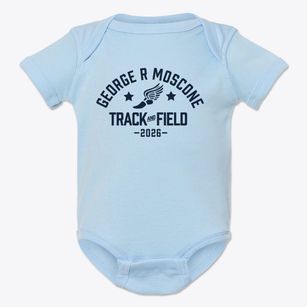 George R Moscone Elementary School Track and Field Baby Onesie