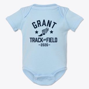 Grant Elementary School Track and Field Baby Onesie