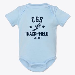 Css Track and Field Baby Onesie