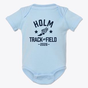Holm Elementary School Track and Field Baby Onesie