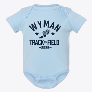 Wyman Elementary School Track and Field Baby Onesie