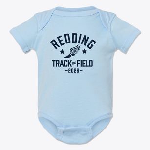Redding Elementary School Track and Field Baby Onesie