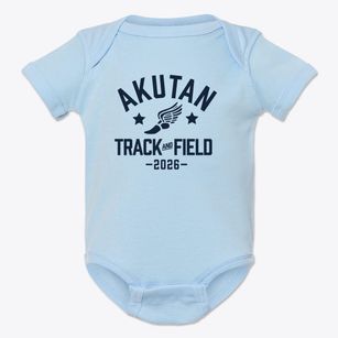 Akutan School Track and Field Baby Onesie