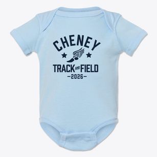 Cheney Elementary School Track and Field Baby Onesie