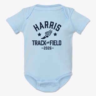Harris Elementary School Track and Field Baby Onesie