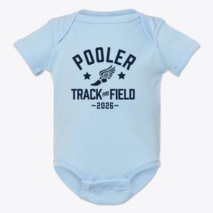Pooler Elementary School Track and Field Baby Onesie