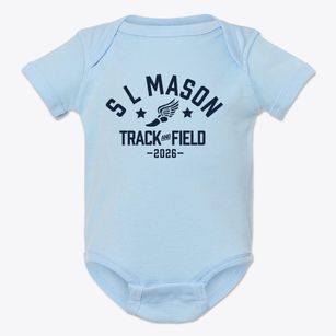S L Mason Elementary School Track and Field Baby Onesie