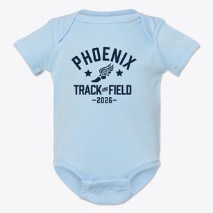 Phoenix Christian Academy Track and Field Baby Onesie