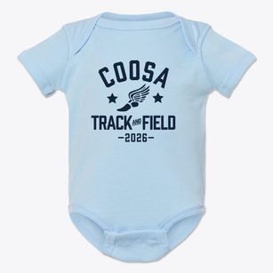 Coosa High School Track and Field Baby Onesie