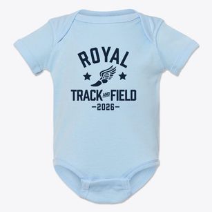 Royal Elementary School Track and Field Baby Onesie