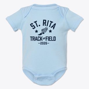 St. Rita Of Cascia High School Track and Field Baby Onesie