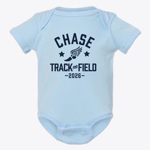 Chase Elementary School Track and Field Baby Onesie