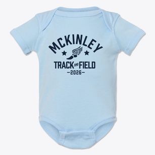 Mckinley Third Grade School Track and Field Baby Onesie