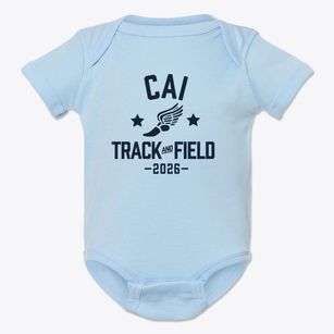 Christian Academy Of Indiana Track and Field Baby Onesie