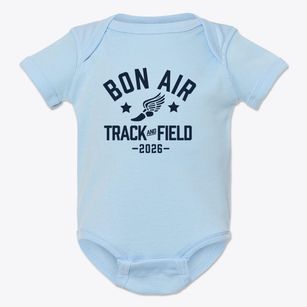 Bon Air Middle School Track and Field Baby Onesie