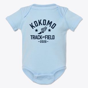 Kokomo Homeschool Track and Field Baby Onesie