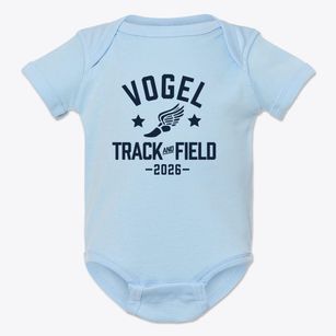 Vogel Elementary School Track and Field Baby Onesie