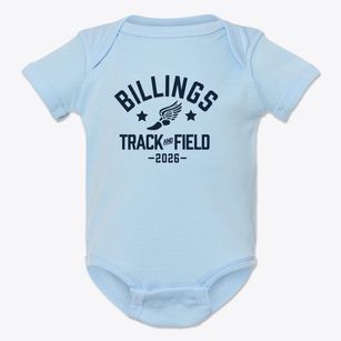 Billings Elementary School Track and Field Baby Onesie