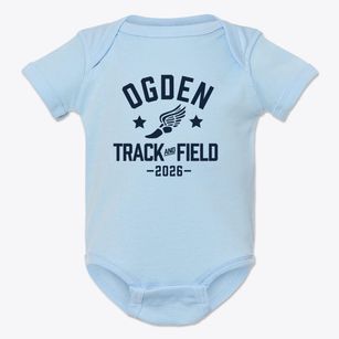 Ogden Middle School Track and Field Baby Onesie