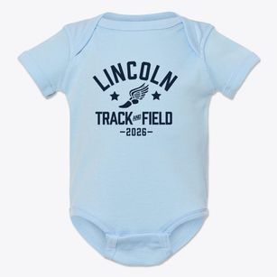 Lincoln Elementary School Track and Field Baby Onesie
