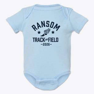 Ransom High School Track and Field Baby Onesie