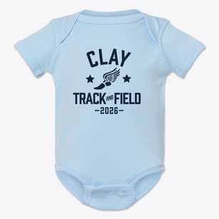 Clay Center Community Middle School Track and Field Baby Onesie